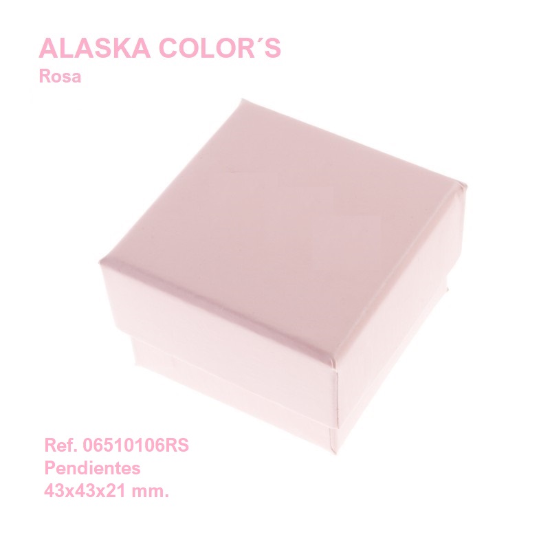 Alaska Color´s ROSA pendientes 43x43x21 mm.